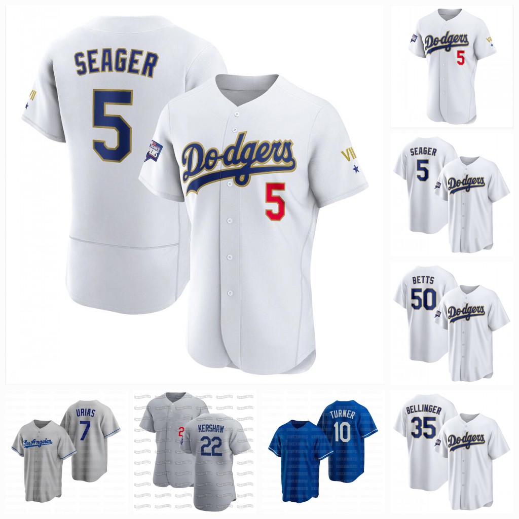 

Dodgers 2021 Gold Program Baseball Jersey Mookie Betts Trevor Bauer Cody Bellinger Walker Zach McKinstry Buehler Clayton Kershaw Max Muncy H, Blue;black