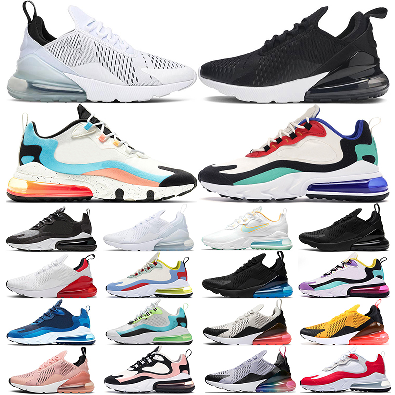 

270 men women running shoes react Triple White Black Cactus Barely Rose Be True Pink University Red Photo Blue Oreo 270s fashion trainers sports sneakers outdoor, #2