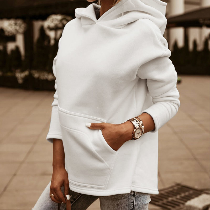 

Women' Hoodies & Sweatshirts Fleece Warm Sweatshirt Hoodie With a Hood Plain Front Pockets Women Autumn Casual Sweety Ladies TIEK, Violet