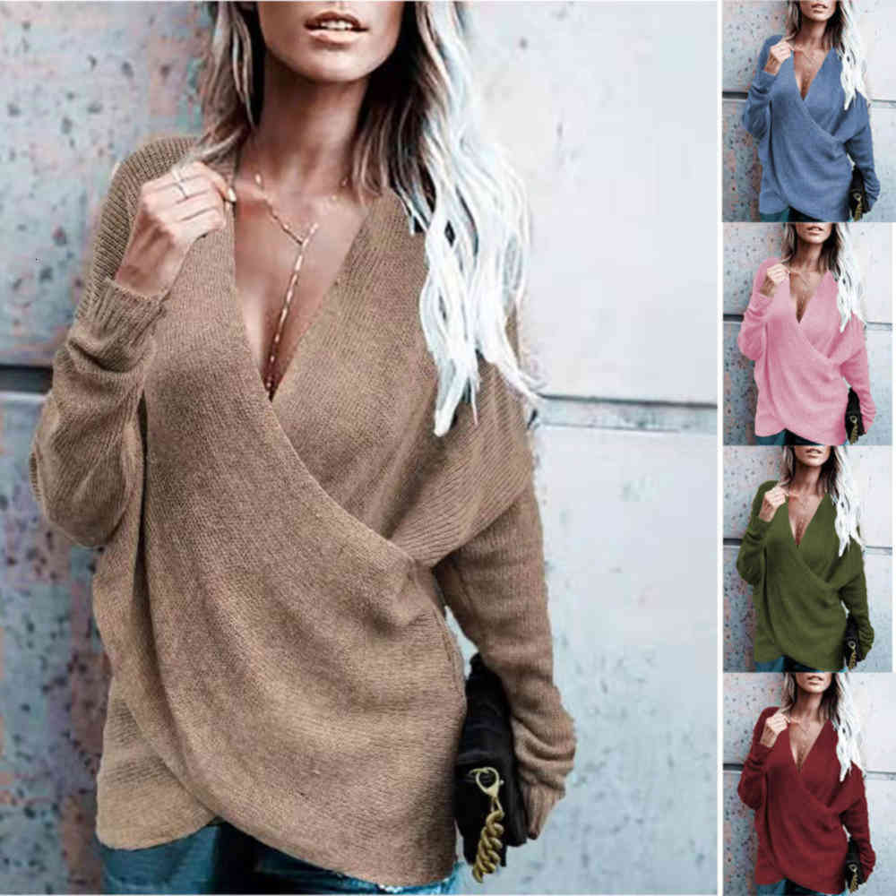 

2021 new autumn and winter cross loose outer knitted sweater for women, White;black