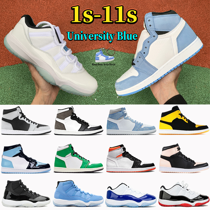 

Fashion 1 1s university blue Basketball Shoes 11 11s 25th Anniversary low white bred concord men hyper royal dark mocha UNC women sneakers, 49# bubble wrap packaging