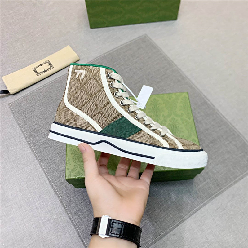 

Designer Luxury Casual Shoes Tennis 1977 Canvas Shoe Italy Green And Red Web Stripe Rubber Sole Stretch Cotton Low Top Mens Sneaker W, Don´t pay it