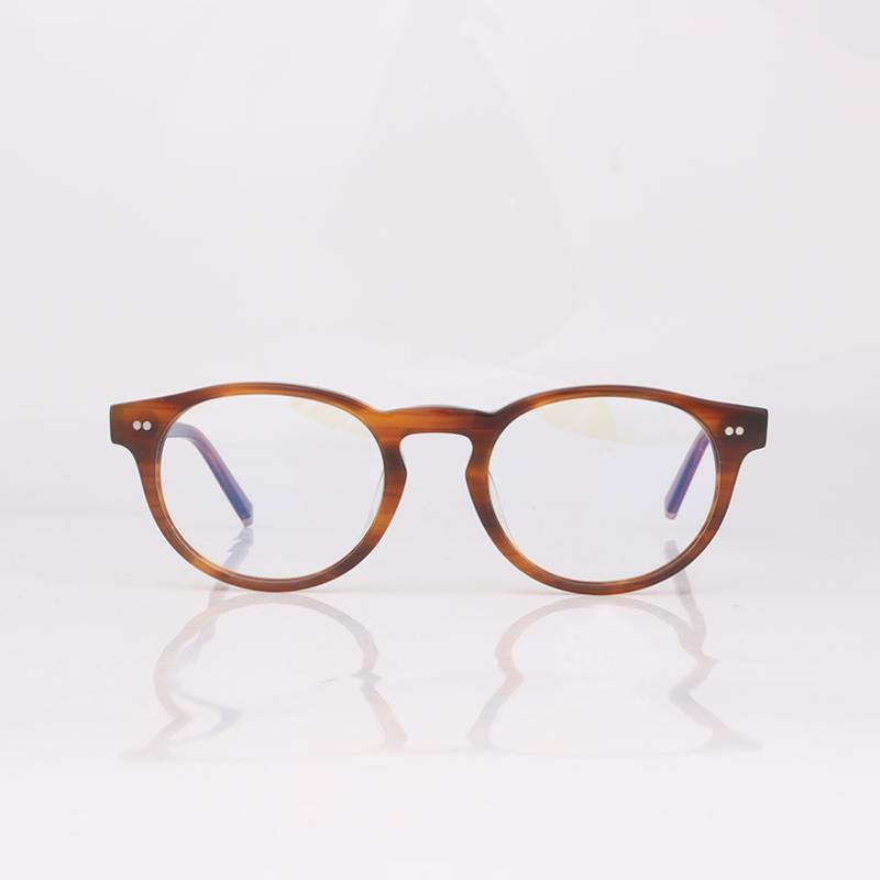 

Fashion Sunglasses Frames Brown Acetate Oval Glasses Frame For Men Optical Women