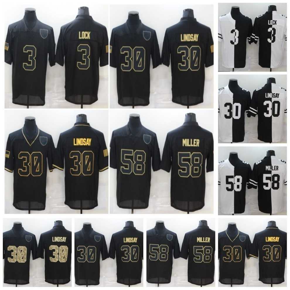 

30 phillip lindsay football jersey 2020 salute to service limited denwer bioncos 3 drew lock 10 jerry jeudy 58 von miller black, Black;red