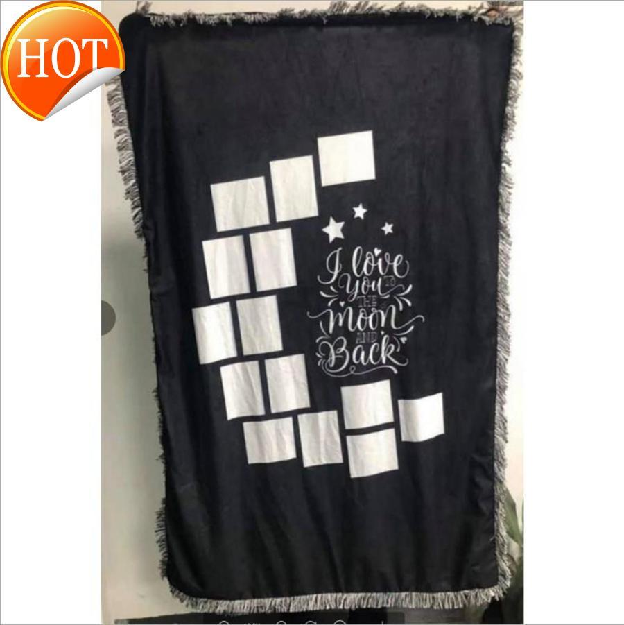 

Blanks Throw Sublimation Blanket for Heat Press Baby Printed 9 penels blankets Custom Personalised Pfor every seasonso 949A