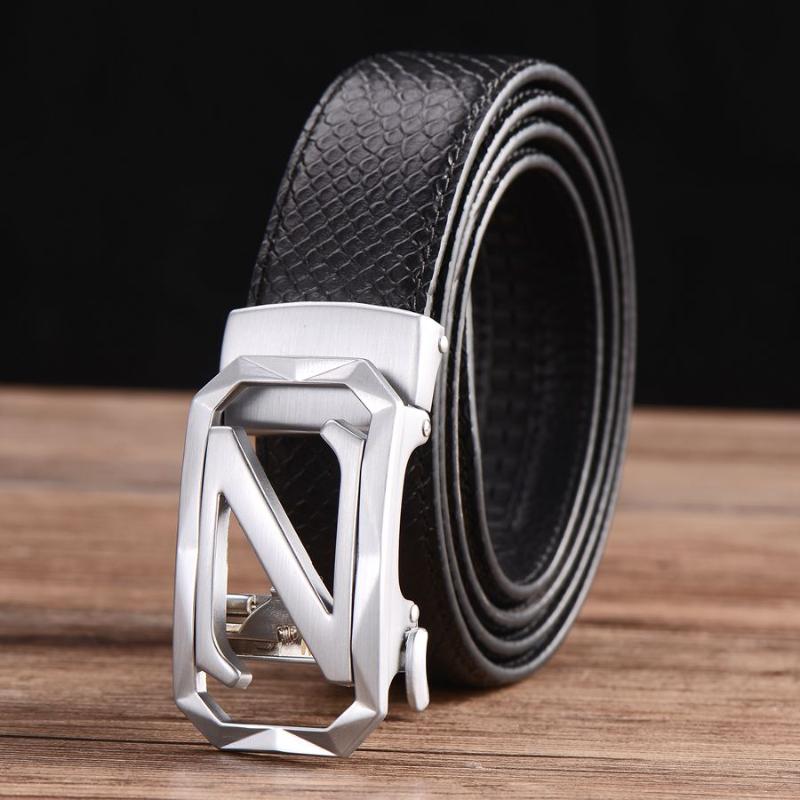 

Belts Ratchet Leather Dress Belt With Automatic Buckle Men's Genuine Width:35mm, Black;brown