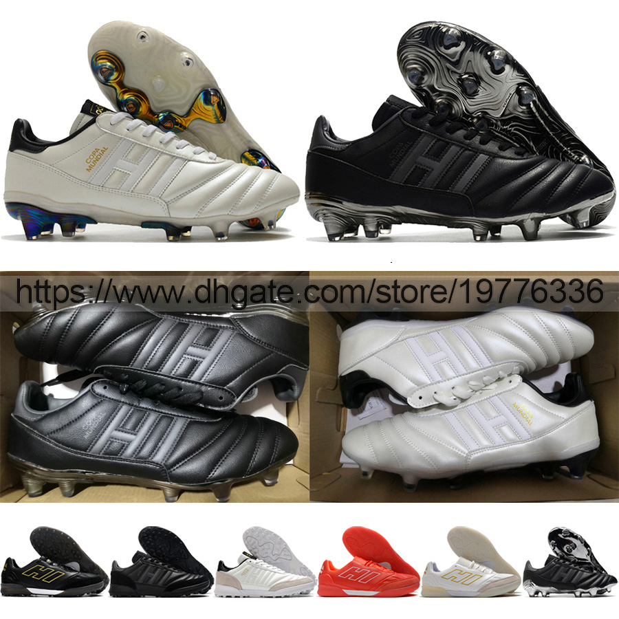 

send with bag Football Boots Copa Mundial 21 FG Team 20 TF IN Soccer Shoes For Mens Outdoor Indoor Turf Soft Leather Comfortable Training Football Cleats US6.5-11.5, In 4