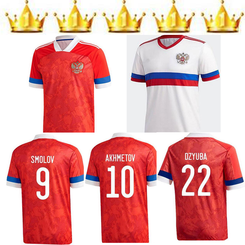

2021 Russia Soccer Jerseys national team MOGILEVETS SMOLOV DZYUBA KERZHAKOV GOLOVIN DZAGOEV 20 21 22 home away football men and kids shirt, Black;yellow