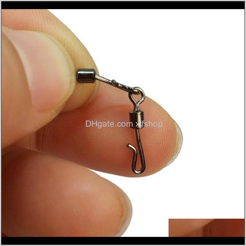 

2005001000Pcs Fishing Swivels Quick Change Connector Pesca 8 10 12 Saltwater Accessories Carp Tackle Hooks Sty5C Gqsth