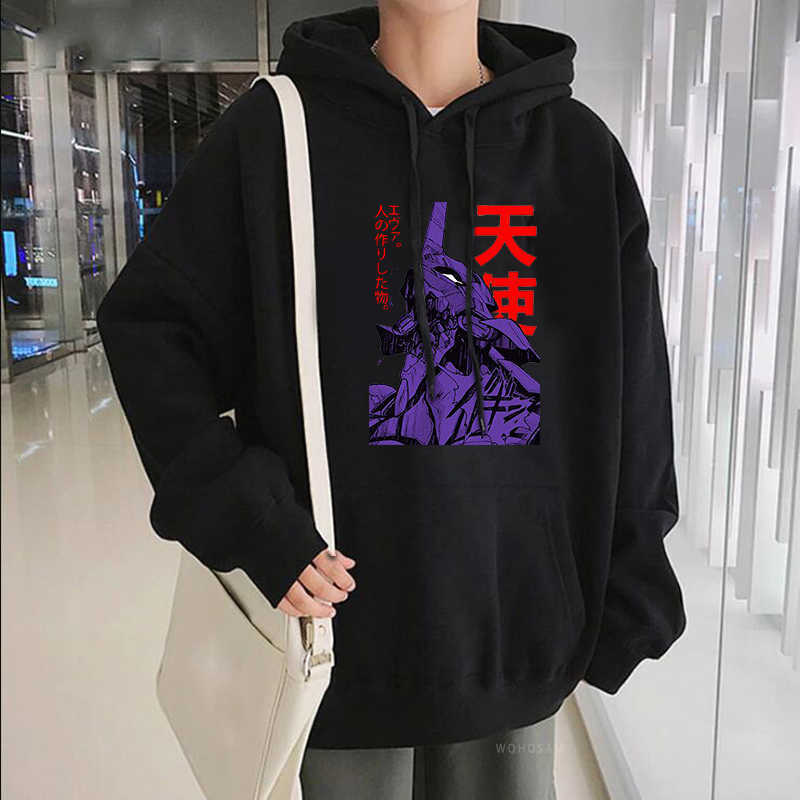 

Funny Japan Anime Eva 01 Evangelion Hoodies Sweatshirts Men Harajuku Manga Costume Male Hip Hop Streetwear Korean Fashion Hoodie P0831, Blue