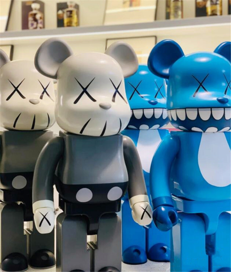 

New style 400% 28CM Bearbrick The PVC Bluetooth Fashion bear Chiaki figures Toy For Collectors Be@rbrick Art Work model decoration toys gif
