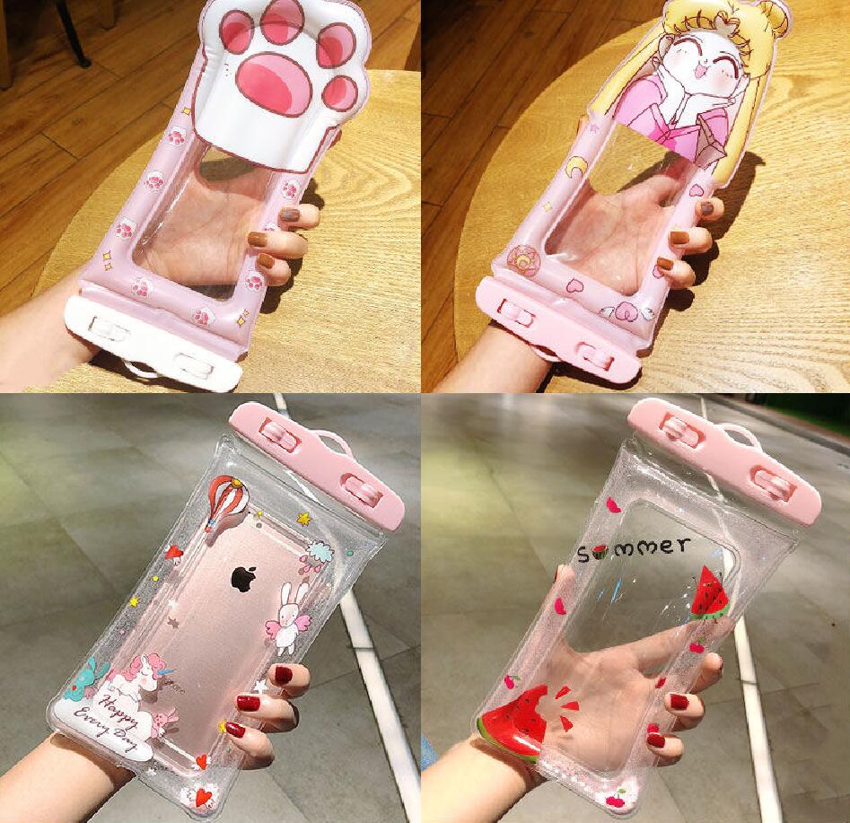 

USAMS waterproof phone bag case transparent pouch beach dry universal mobile Samsung s8 s7 for iphone 7 plus