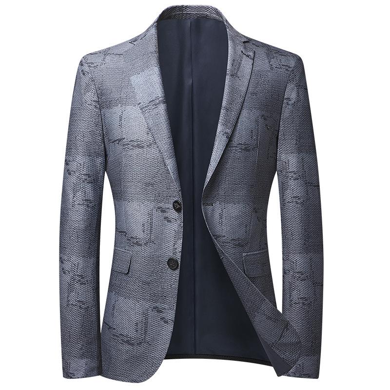 

Men's Suits & Blazers Arrival Blazer Single-breasted Business Casual Suit Jacket Spring Summer Thin Breathable Male Coat, Same as the picture