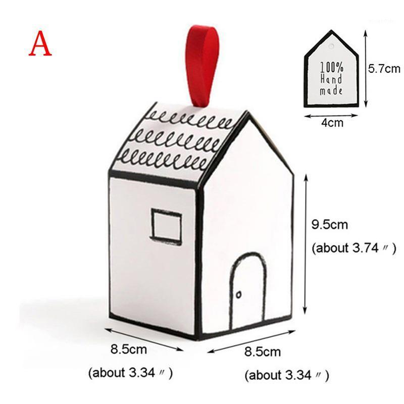 

House Shape Wedding Candy Birthday Cookie Cake Party Decoration Gift Box Wrap