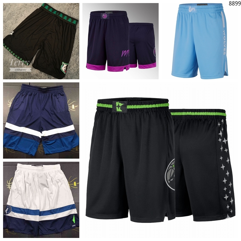 

MinnesotaTimberwolvesMen 2020/21 City Swingman Pants Edition Performance Basketball Shorts Size S-3XL