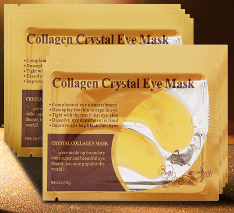 

EPACK black Crystal Collagen Gold Powder Eye Facial Mask Crystal Facial Mask Moisturizing Anti-aging Face Mask FREE FAST SHIPPING