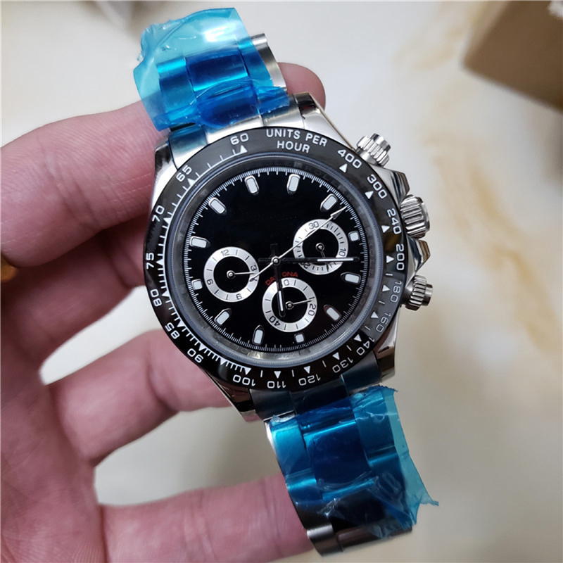 

News Mens Automatic High Quality Self Watches Wind Mechanical Stainless Steel Ceramic Bezel Coffe Ice Blue Sapphire Crystal Luxury 40mm Classic Watch, Make waterproof 50m