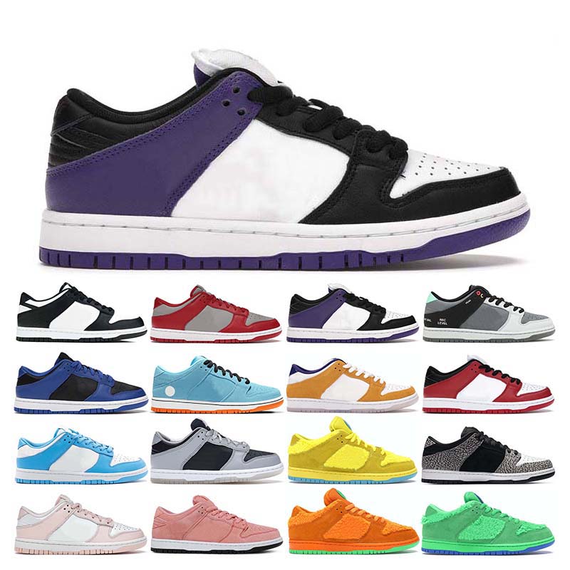 

2021 mens running shoes dunk sb low women Black White university bule Orange Pearl Gulf Navy Grey Court Purple Camcorder sport sneaker 36-45