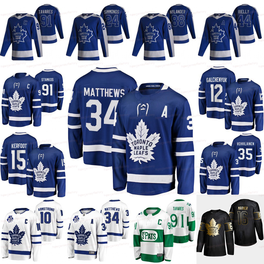 

Auston Matthews Toronto Maple Leafs 2021-22 Jersey John Tavares Mitchell Marner Jason Spezza Alex Galchenyuk Campbell George Armstrong Morgan Rielly Petr Mrazek, Womens white away