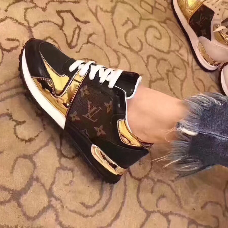 

2021 NEW Luxury leather casual shoes RUN AWAY Women Designer sneakers men shoe genuine leathers fashion Mixed color original box 36-46, Sock