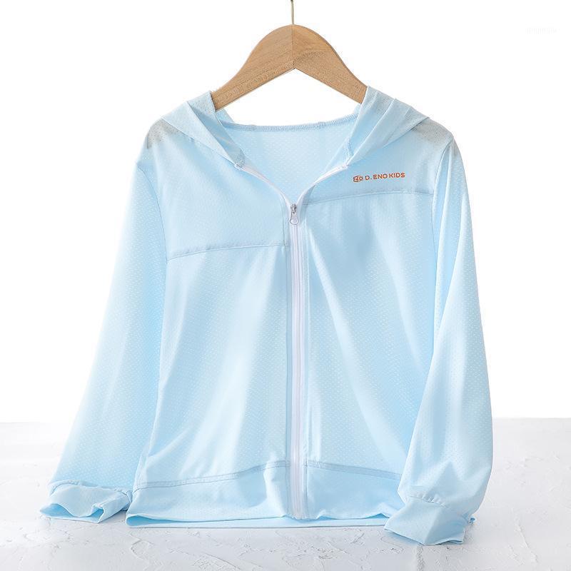 

Jackets Boys Girls Summer Sun-proof Clothing Baby Fashion Ultraviolet-proof Clothes Kids Outwear Solid Color Children's Coat, Blue;gray