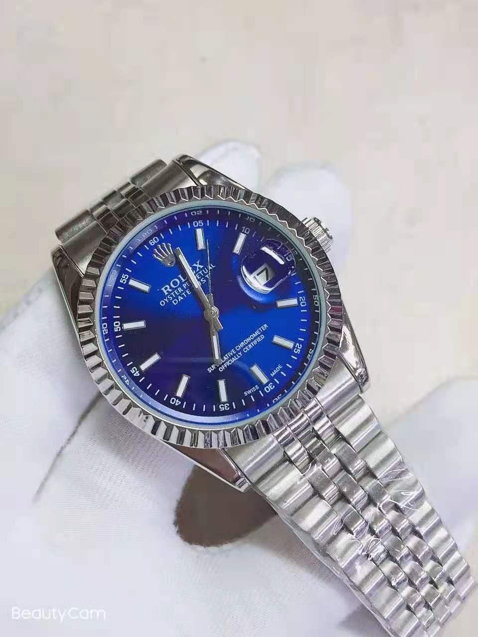 

Factory wholesale high quality men's quartz watches luxury elegant fashion calendar waterproof couple gifts, Slivery;brown
