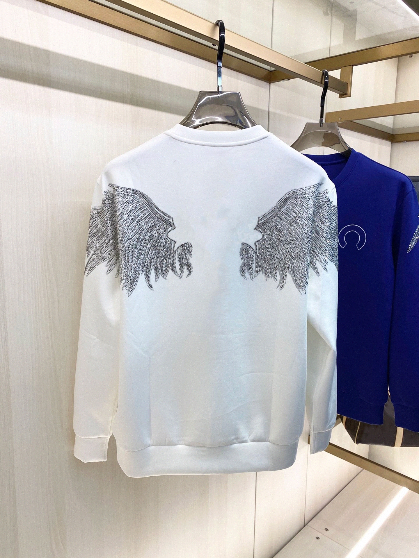 

Chromehearts Chao Ch Sanskrit Long Sleeve chrome Hoodie Hoodies Mens Ins Fashion Printed Cross Loose heart Sweatshirt Sweatshirts L3LO#, I need see other product