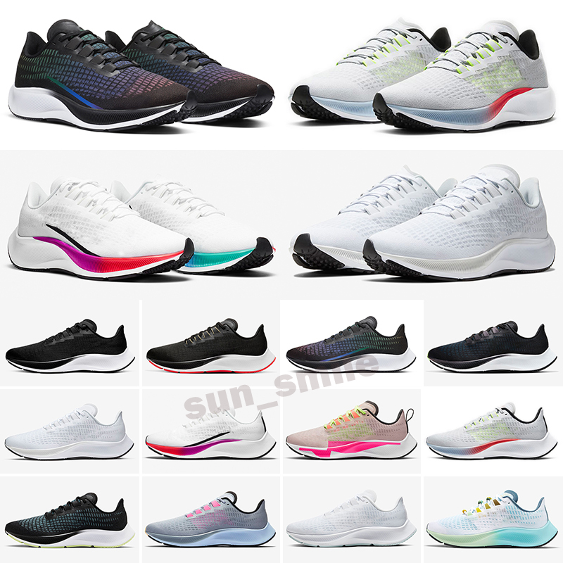 

Pegasus 37 Running Shoes White Pure Platium Black Royal Blue Mens Womens Outdoor Sneakers Size 36-45, Color 7