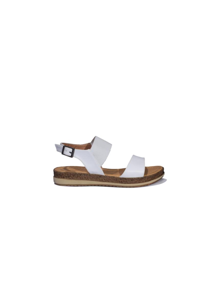 

Sandals Flat Bottom White Female, As pic