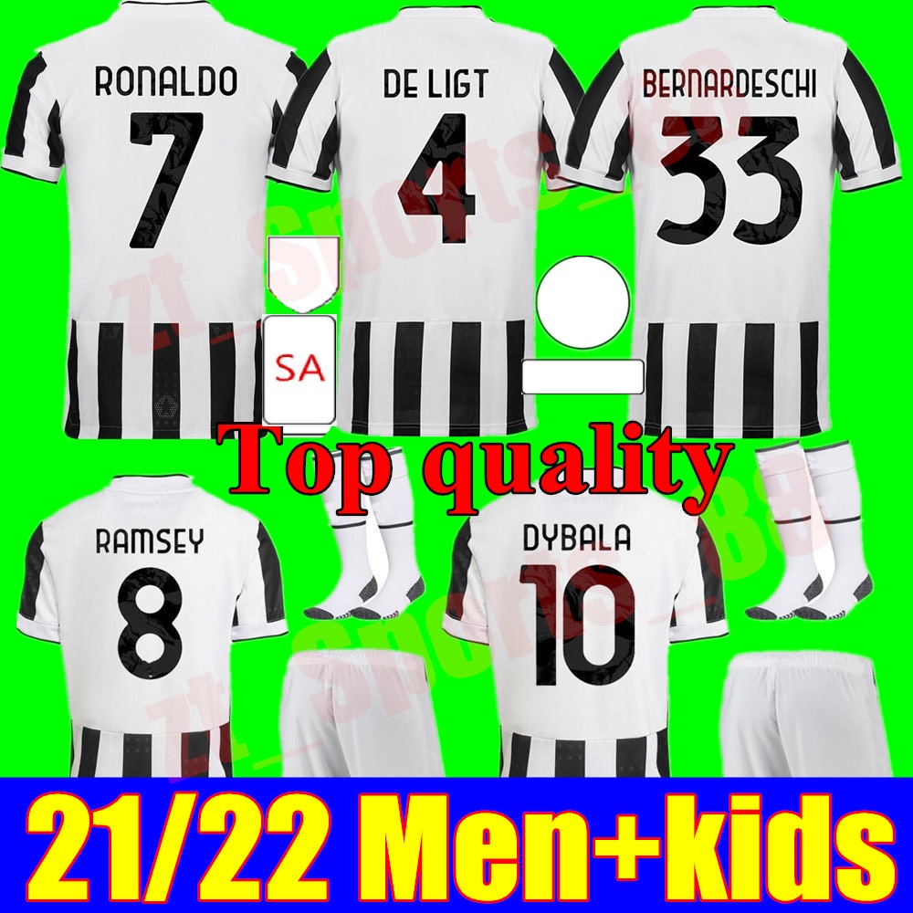 

2021 2022 Juventus soccer jersey RONALDO DYBALA CHIESA McKENNIE football shirt 21 22 JUVE fourth 4th HUMANRACE Men + Kids kit socks Uniforms, Black;yellow
