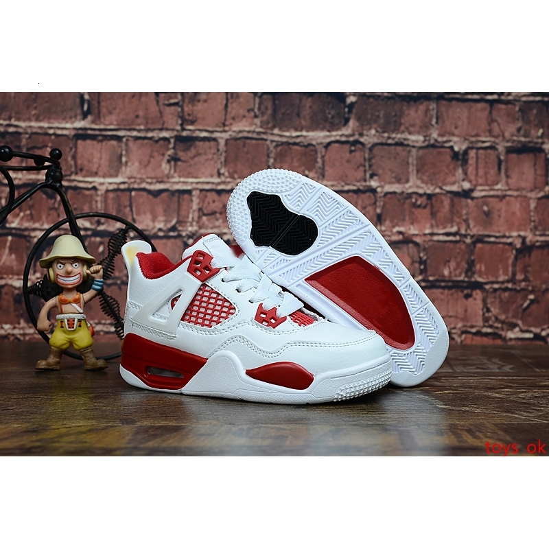 

Stylish Kids Boys Girls Shoes Sneakers 4 4s Black Blue White Pink Red Colorful For