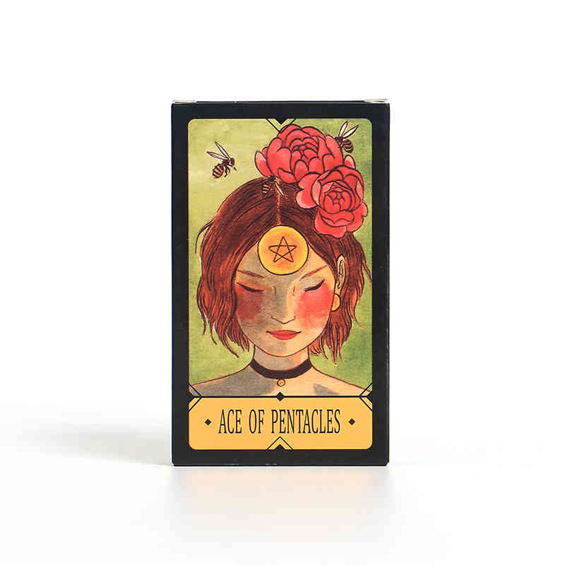 Bag Tarot Card Ace of Pentacles Tarot 78 Card Deck Playing Cards Board Game Fate Divination for Fortune Games Famliy Tarot Cards-image-735788935