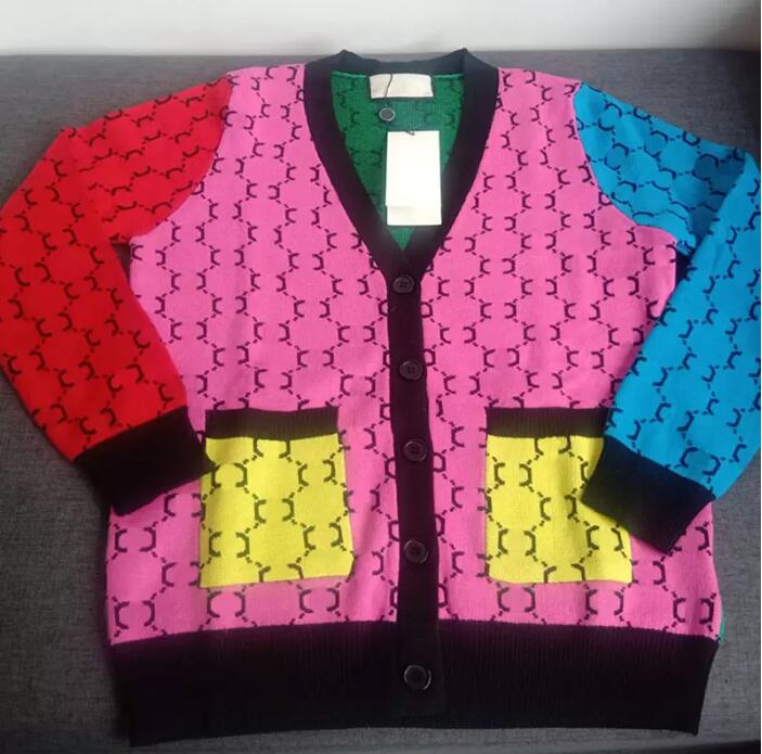 

Womens classic Designer Sweater Women' Sweaters Autum Winter V Neck Cardigan Sweater Long Sleeved Knitted Jacket for Women Coat, 02