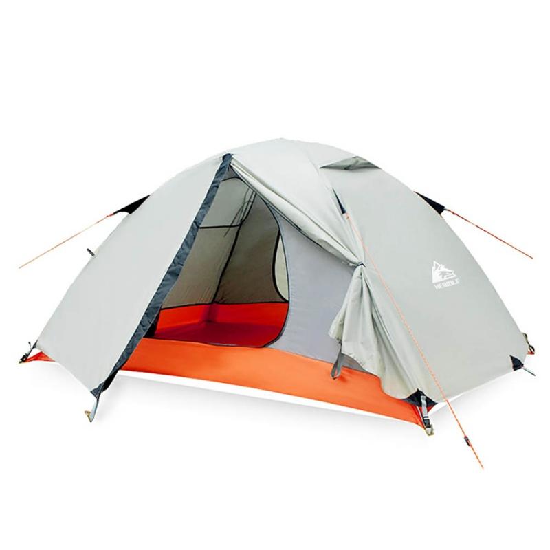 

Tents And Shelters 2 Person Aluminum Pole Camping Tent Backpacking Double Layer Handbag Outdoor Tools