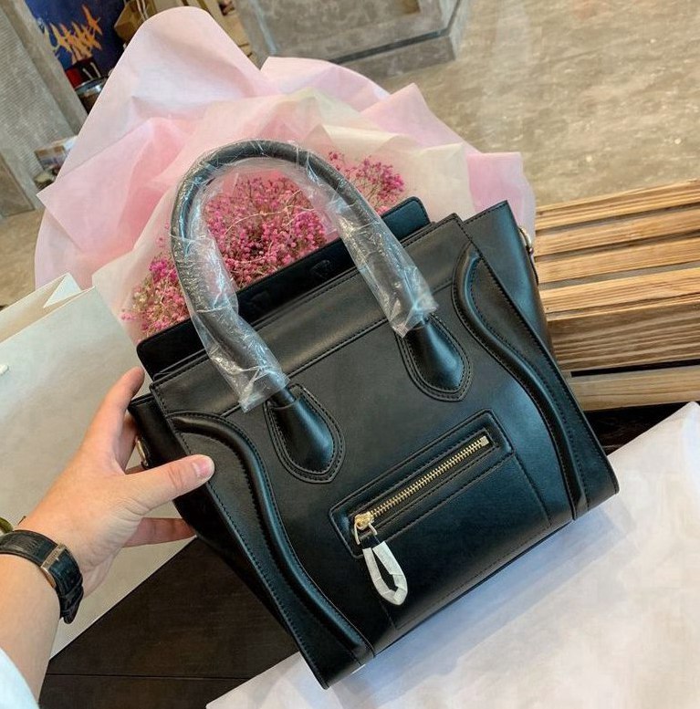 

High Quality Bag Fashion Luxury Brand Leather Handbags Purses Crossbody Tote Handbag Shoulder Bags -S3154, Red;black