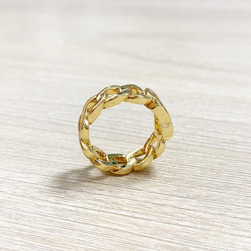 

2021 D Copper Wedding Ring Gold Rings For Women Simple Fashion Love Bohemian Jewelry For Women With Box