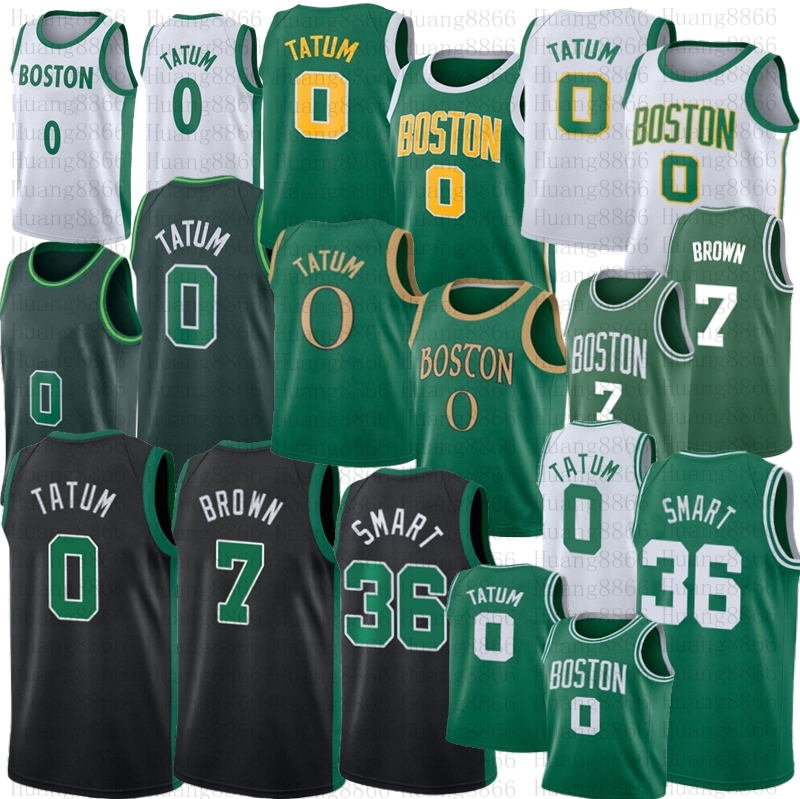 

Jayson 0 Tatum Jersey Basketball Jaylen Marcus Brown Smart Jerseys retro mesh Bird Uniform 2022 75th Anniversary, As