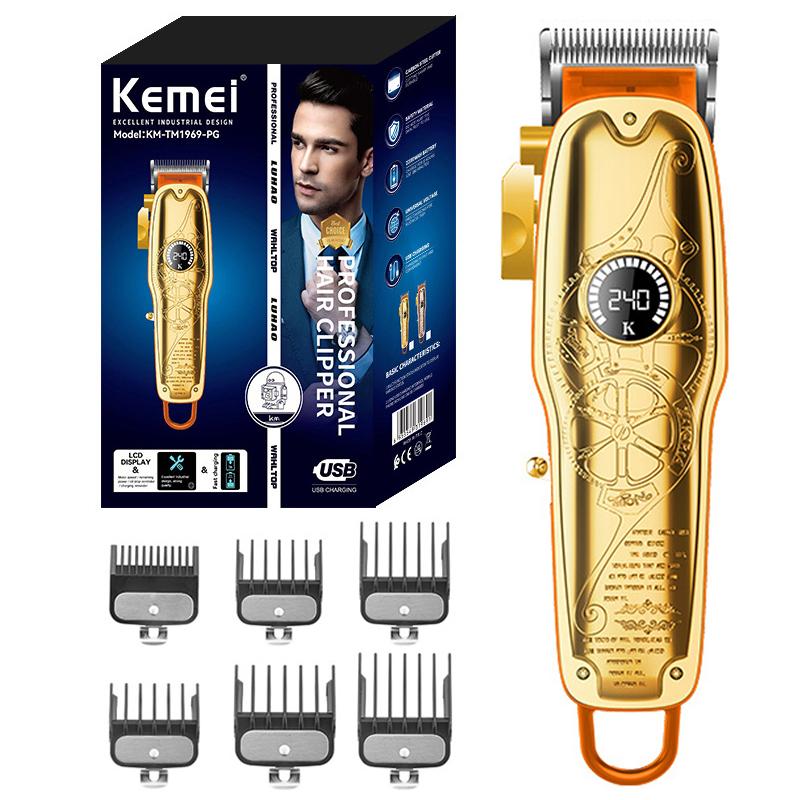 

Hair Clippers Original Kemei Adjustable Powerful Electric Clipper Professional Barber Cordless Trimmer Beard Haircut Rechargeable