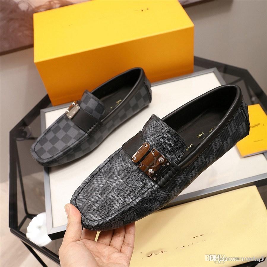 

LL 21ss DESIGNER LEATHER MEN Dress SHOE LUXURY BRAND thick bottom ITALIAN style Male SHOES Pointed top Brogue Carving LOAFERS Slip-on 33, #04