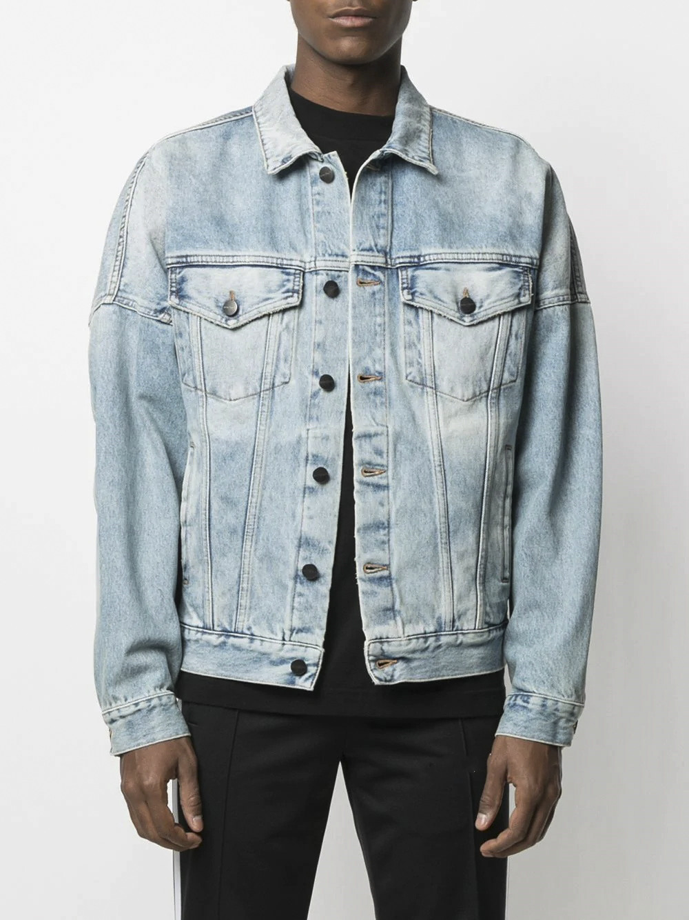 

Fashion Mens PA Denim Jacket Famous Men Women palmss High Quality Casual bear Coats Black Blue Mans Jackets Stylist angles Outwear Size -XL, I need look other product