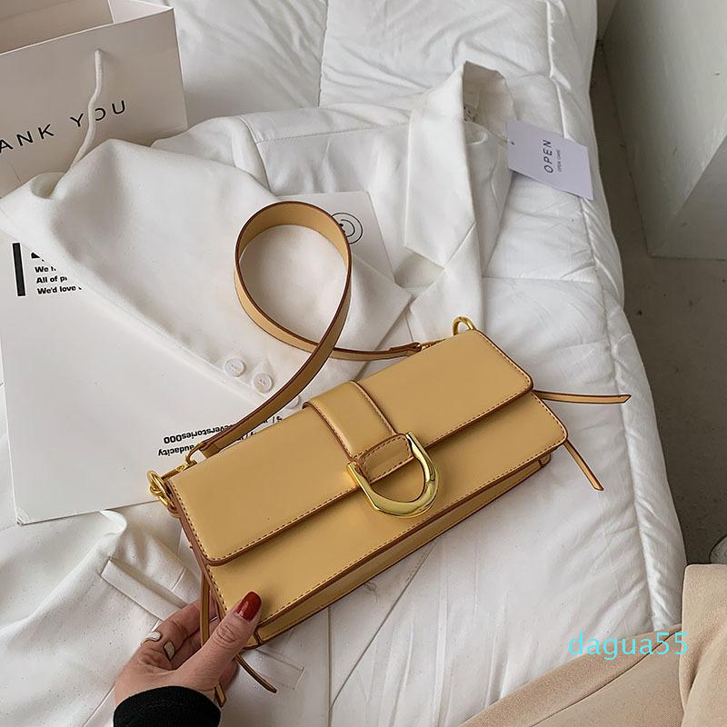 

Cross Body 2021 Horseshoe Buckle Metal Small Square Bag Single Shoulder Messenger Women's, Black