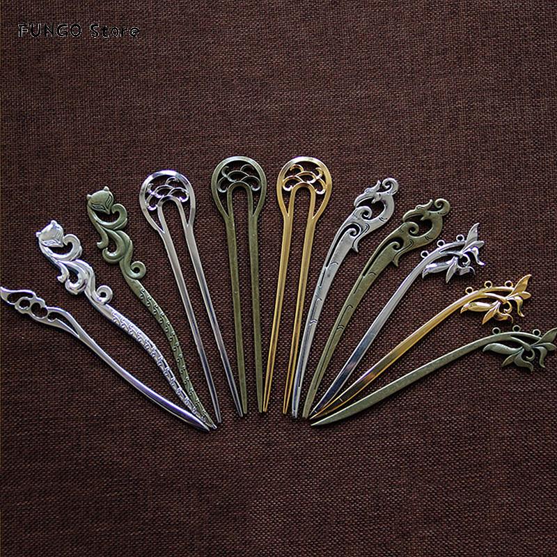 

Hair Clips & Barrettes Chinese Sticks Pick For Women Vintage Metal Handmade Ethnic Hairpin Top Quality Wedding Headwear Bride Clip Jewelry