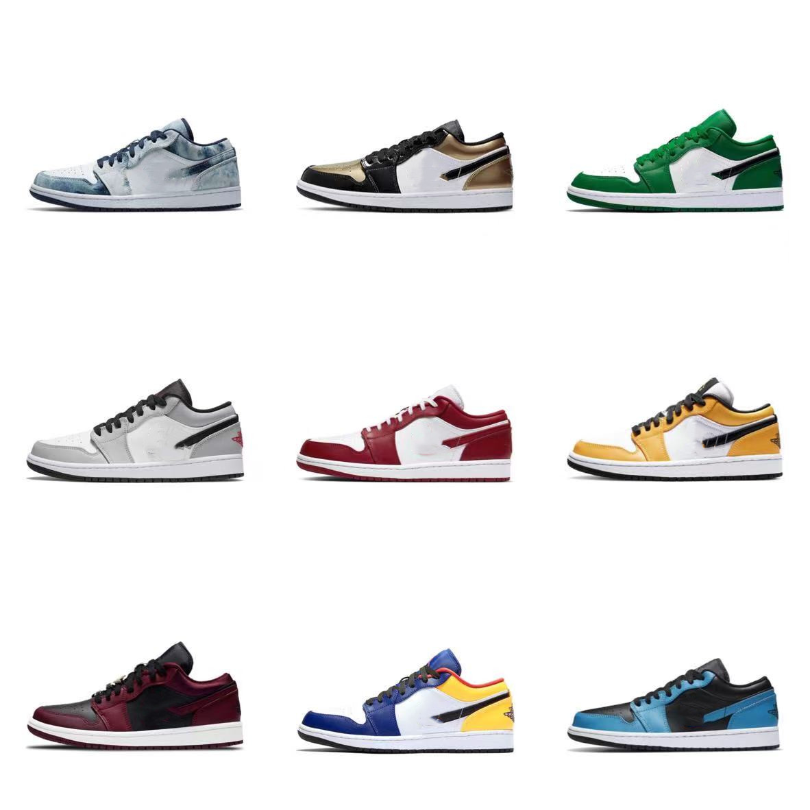 

mens 1 basketball shoes jumpman low 1s gym red women banned bred chicago black toe court purple pine laser blue shadow sneakers