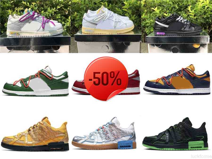 

2021 Authentic Futura The 50 Collection Dunk Athletic Shoes Men Sb Leather Off University Red Wolf Grey Low White Midnight Navy Pine Green, Customize