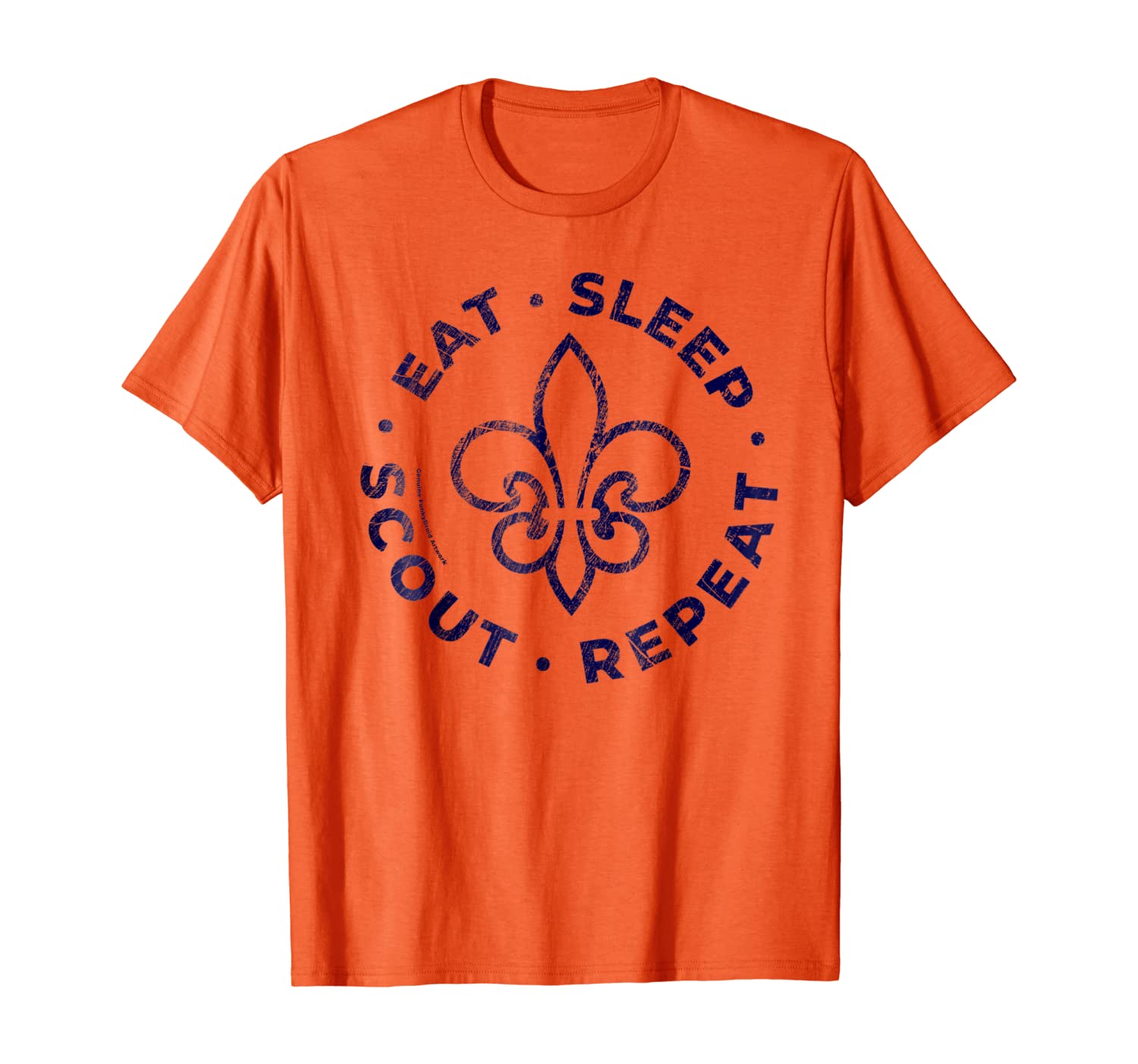 

FunkyDroid Funny Eat Sleep Scout Repeat Men Women T Shirt, White;black