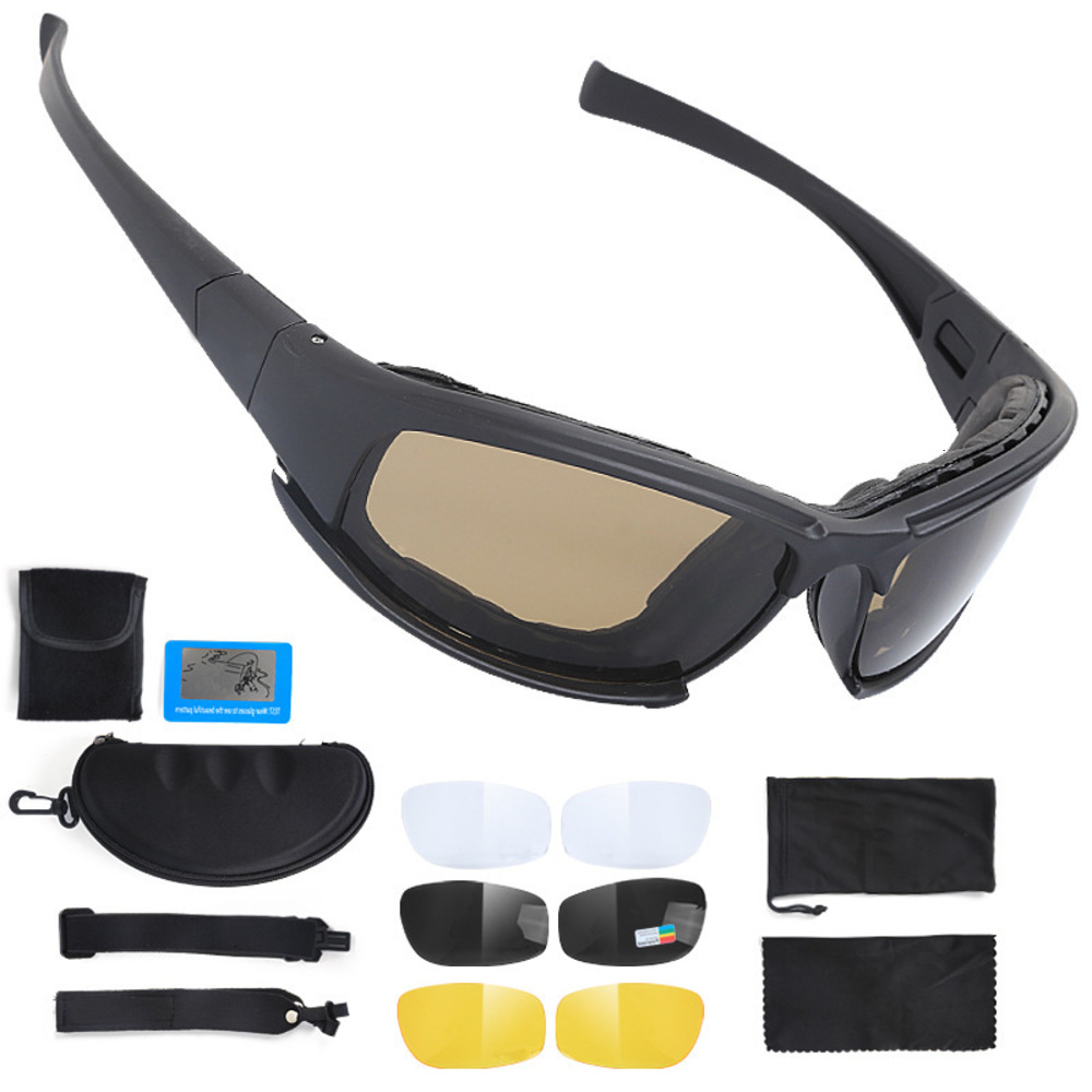 

Polarizing army US tactical X7 goggles shooting night vision glasses, White;black