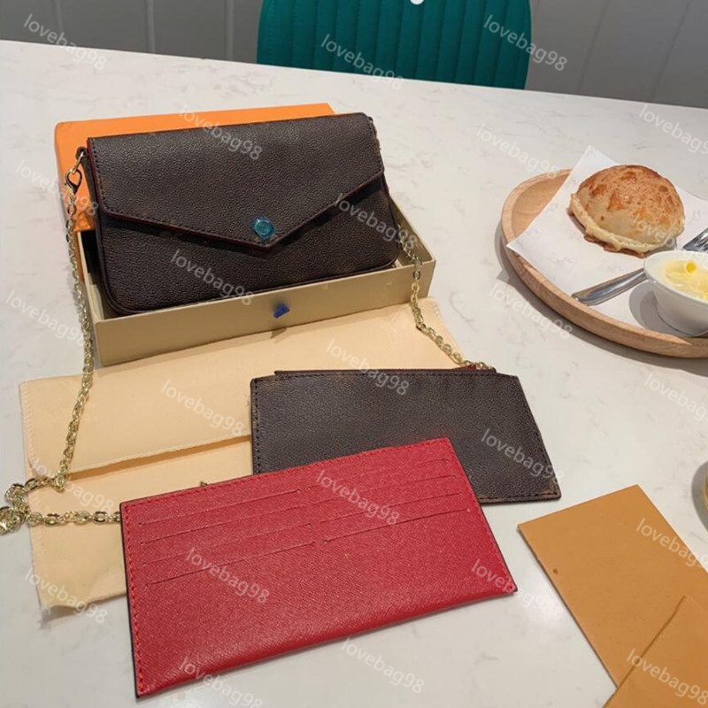 

High Quality 3pcs set Luxurys Designers Bags Purse Woman Fashion Monogrames Multi Pochette Felicie Chain Crossbody Shoulder Bag, Customize