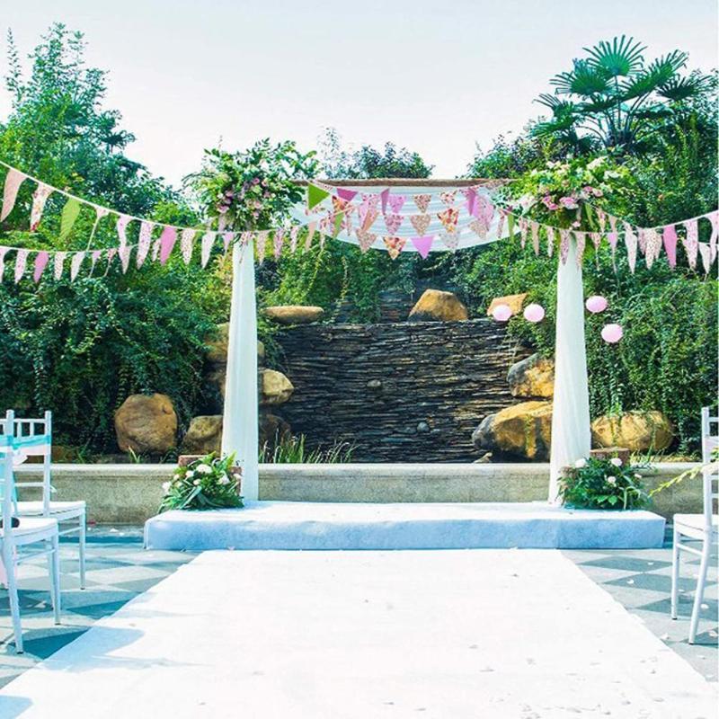 

Party Decoration Cotton Hanging Flag Children's Birthday Background Baby Shooting Wedding D0t6