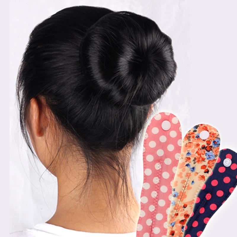 

Hair Clips & Barrettes Korean Fashion Wild Button Cloth Dish Meatball Head Bud Buckle Belt Sleeve Lovely Floral Sponge Stick Tools, Golden;silver