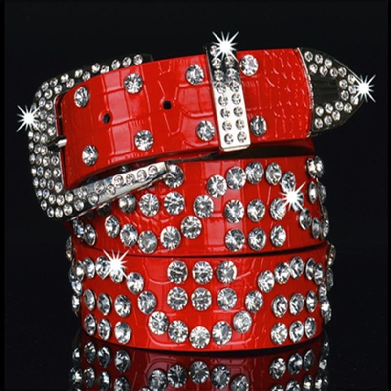 

Designer belts 2023 Fashion Cowboy Rhinestones Bling Crystal Diamond Strass Studded Belts For Women Men High Quality Leather belt